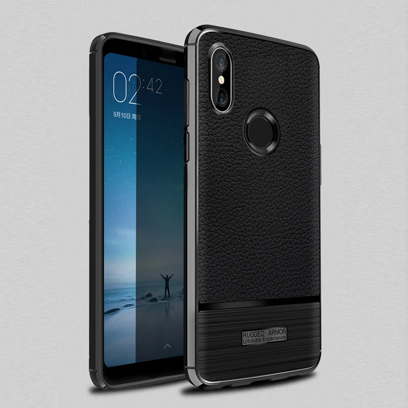 Кожаный чехол для телефона с рисунком личи Xiaomi Redmi Note 5 Pro Чехол тонкий Силиконовый