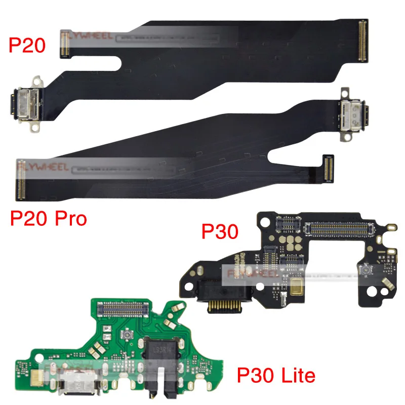 10 шт./лот USB разъем для зарядного устройства гибкий кабель передачи данных HuaWei P20