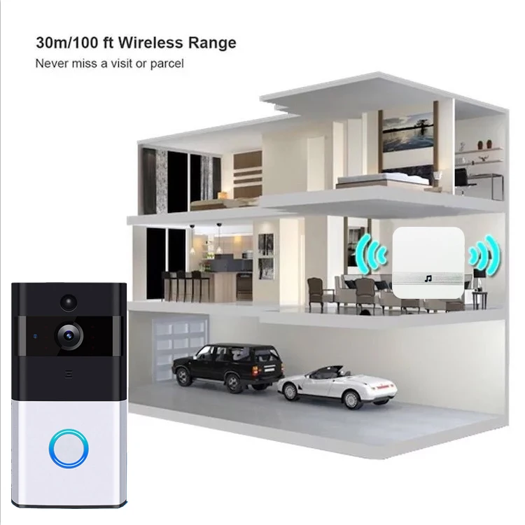 D2 D3 D5 Интеллектуальный wifi видео дверной звонок LD01 Смарт видео беспроводной wifi дверной звонок ИК визуальная камера запись система безопасности