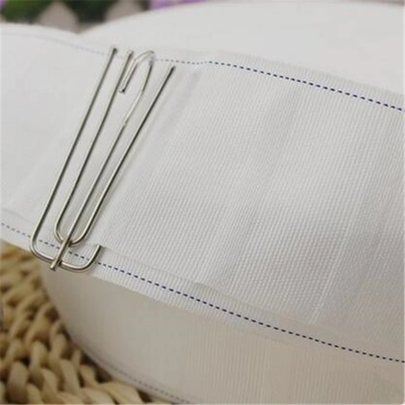 Крючки для штор Ткань Ленточная завеса Аксессуары белая тканевая лента плотные