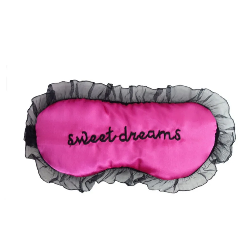 1 шт. модная двухслойная шелковая маска для сна пикантная черная повязка на глаза