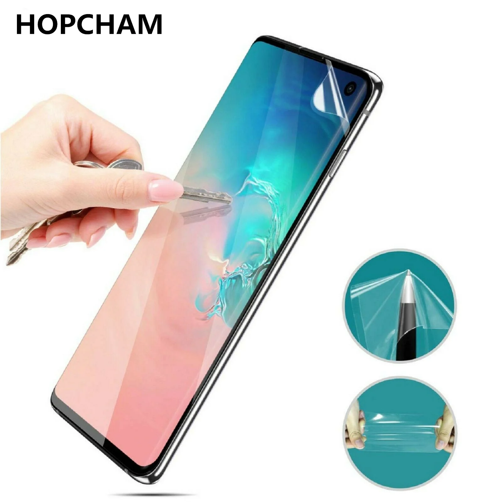 20D PET мягкая пленка для Samsung Galaxy S10 S9 S8 Plus Note 9 8 A50 S10e + полная изогнутая Защита экрана