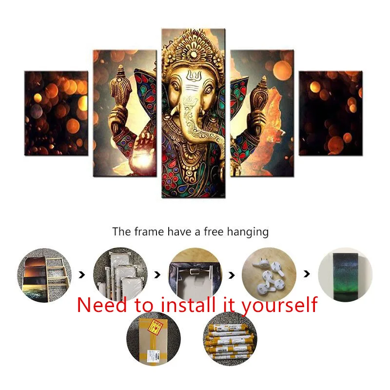 Настенные художественные картины декор гостиной HD печатная мифология Shiva Vishnu