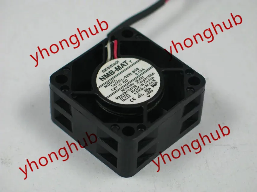 NMB MAT 1608KL 04W B59 L71 DC 12V 0.15A 3 жильный 40x40x28 мм Сервер вентилятор охлаждения|square fan|server fandc