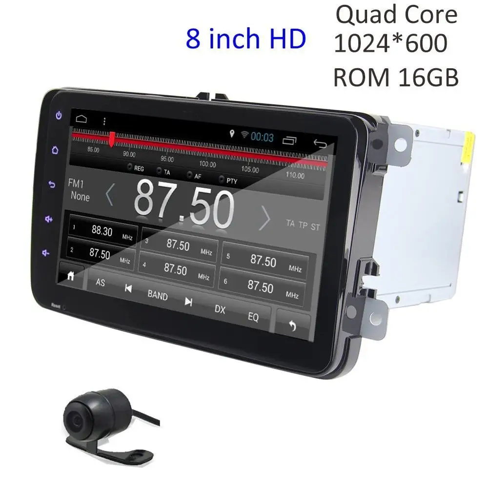 Android4.4 VW радио 4 ядра 1024*600 HD Автомобильный NO DVD стерео проигрыватель для Passat Scirocco