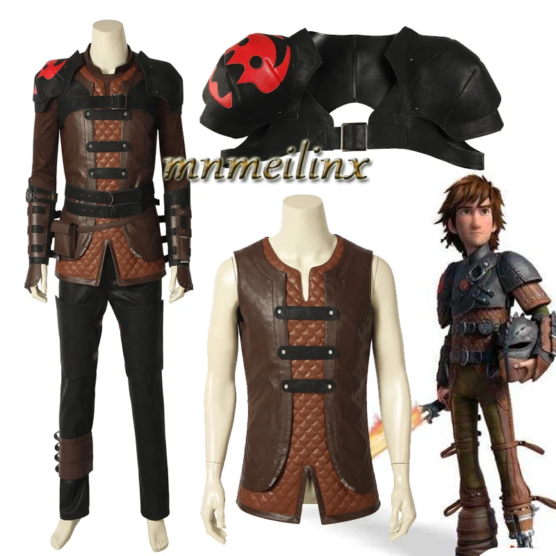 Как приручить дракона 3 Hiccup Viking Косплей Костюм изготовленный на заказ для хеллоуина и Рождества костюм наряд полный комплект любого размера