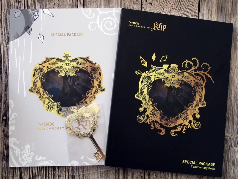 VIXX autographed подписанный 2016 зачатия альбом CD + DVD Фотокнига новая Корейская
