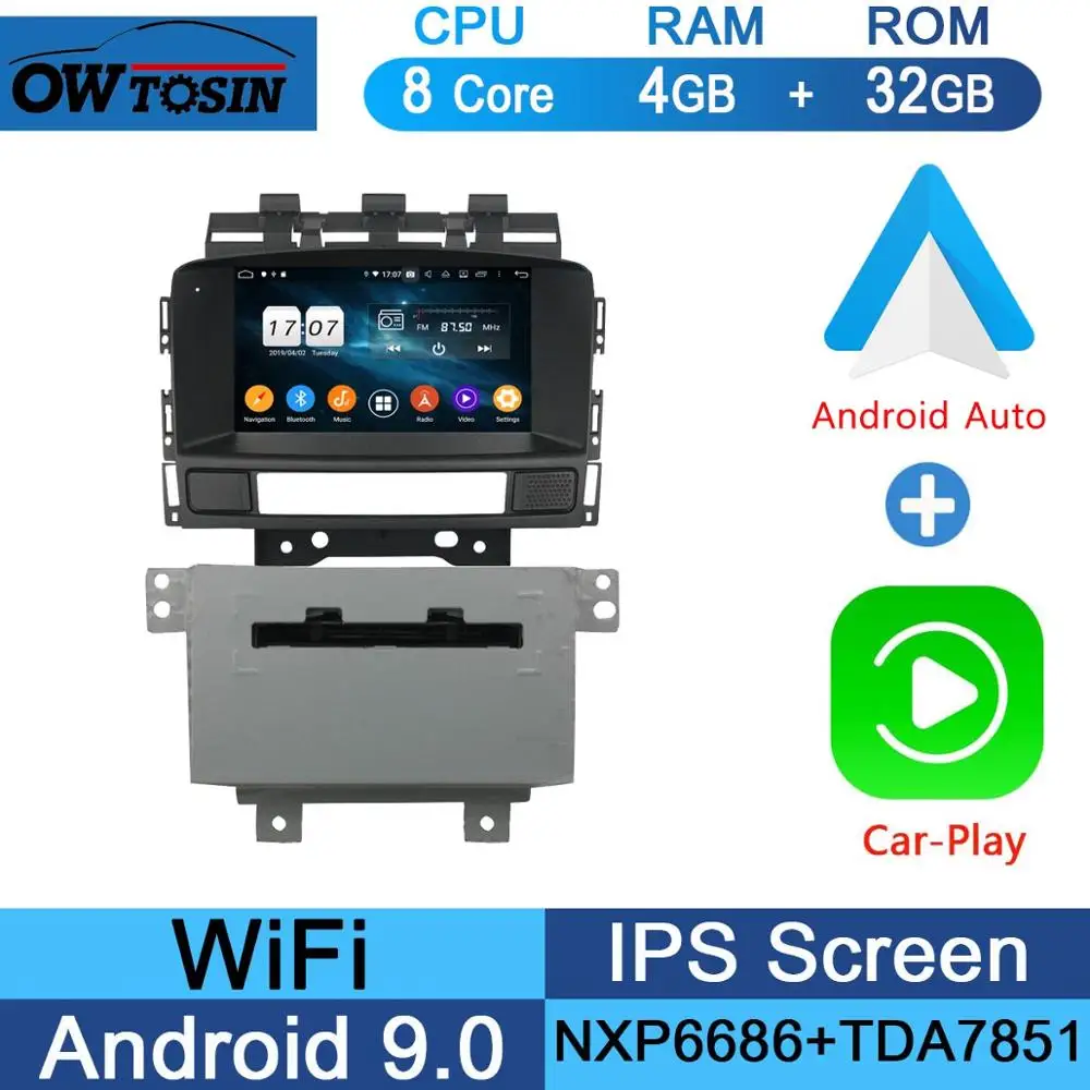 32G CarPlay Android " ips 1024*600 8 ядерный 4 Гб ОЗУ+ 64 Гб ПЗУ Android 9,0 автомобильный dvd-плеер для Opel Astra J 2010 2011 2012 2013 CarPlay Parrot BT Радио - Цвет: 32G CarPlay Android