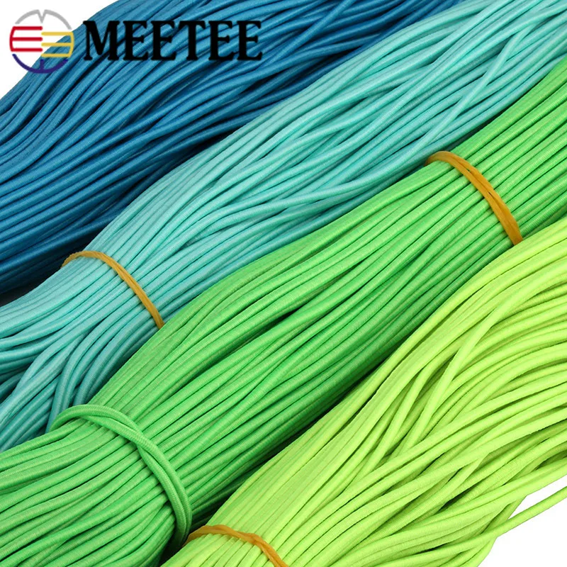 95Meters 2.5mm Eco-Friendly Elastic Cord Sewing Bands Rope Round Stretch Rubber Ropes For Hair Bow Garment Tag DIY Craft | Дом и сад