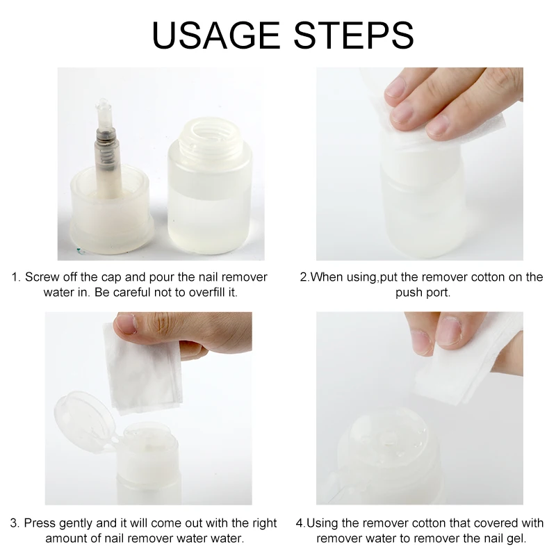 1 шт. пустая бутылка насос для нейл арта ROSALIND пластиковая лака ногтей прозрачная