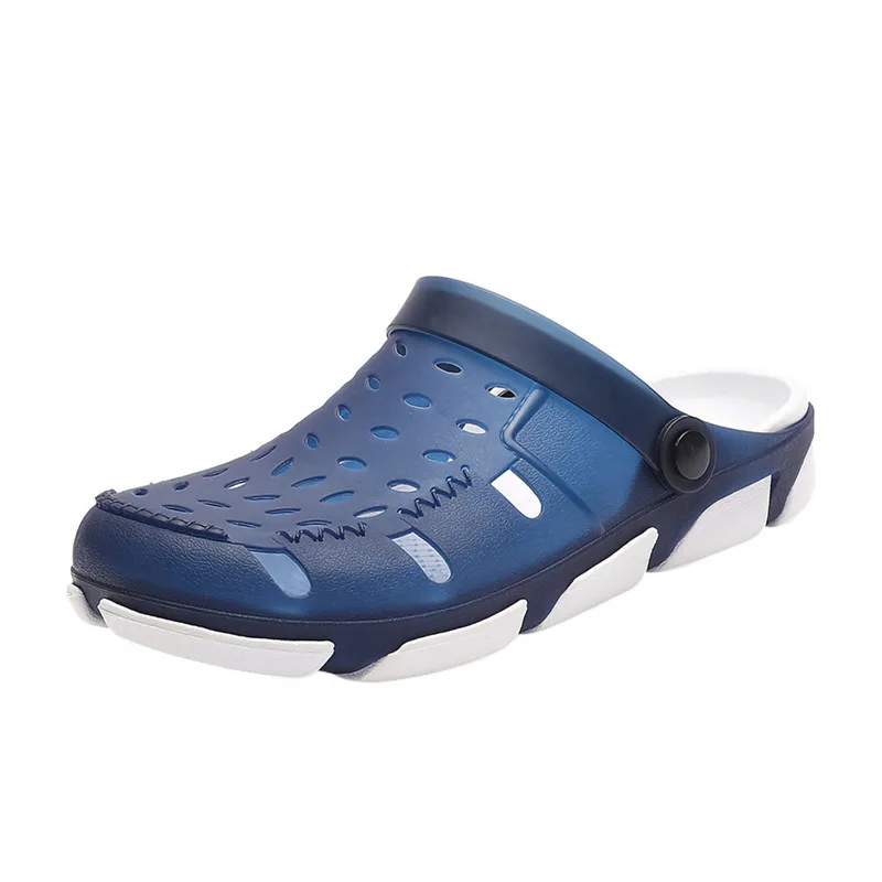 Мужские летние повседневные туфли на плоской подошве дышащие прочные легкие