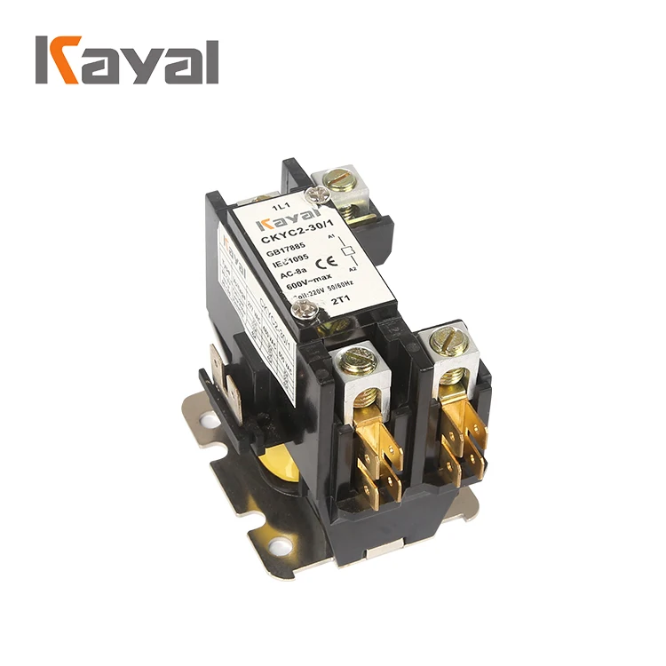 Оригинальный магнитный контактор для кондиционера Kayal CJX9 UL Certicate 24 240V AC DP Contactor1P 2P