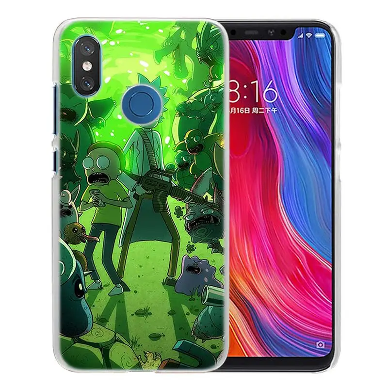 13 Чехол Pickle Rick marty для Xiao mi Red mi Note 7 K20 Go 6 6A Pro S2 mi 9T Play 8 lite A2 A1, жесткий чехол для телефона с рисунком аниме - Цвет: 13