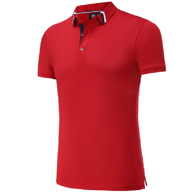 red Men's Golf Short Sleeve Breathable Tops Golf T-shirts Golf wear Clothing Men's tennis T Shirt Training Golf Clothes Sportswear - Цвет: red