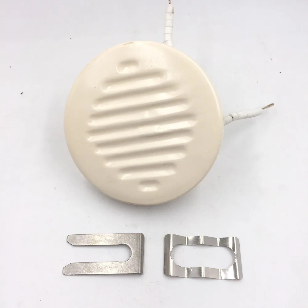 Белая ИК циркулярная/круглая керамическая нагревательная пластина 220 В 105x25 мм 350