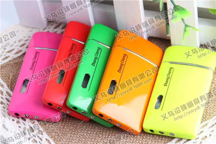 209 креативная металлическая надувная газовая зажигалка с конфетным цветным