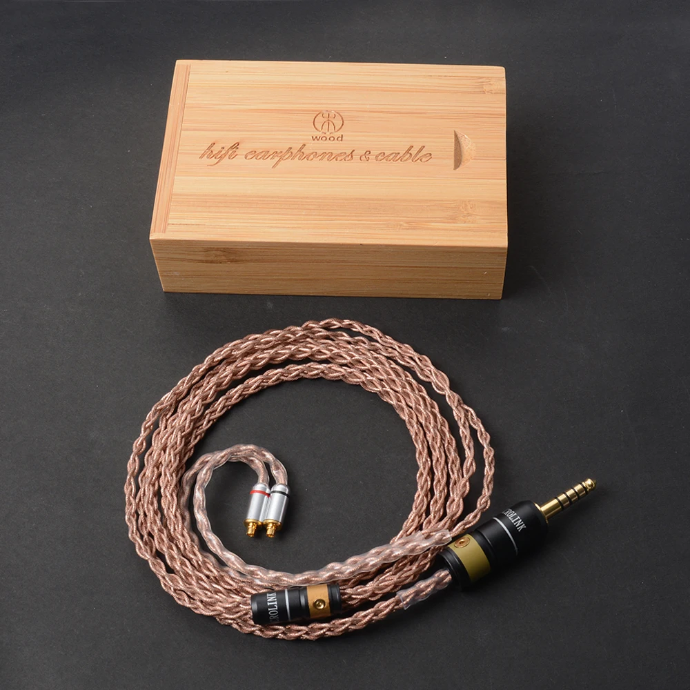 Обновленный кабель для наушников OKCSC MMCX jack сменный шнур DIY SHURE SE215 SE315 SE425 SE535 SE846 UE900S