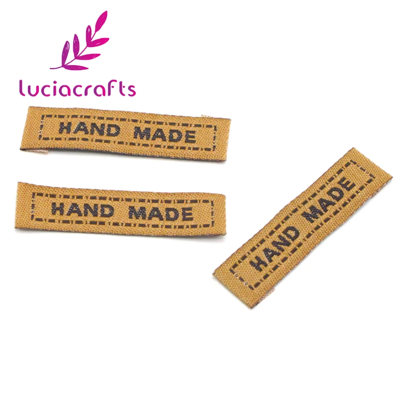 Lucia crafts 50 шт./лот 1*4,5 см этикетки для одежды ручной работы Тканые этикетки для одежды стирающиеся этикетки для одежды этикетки L0801