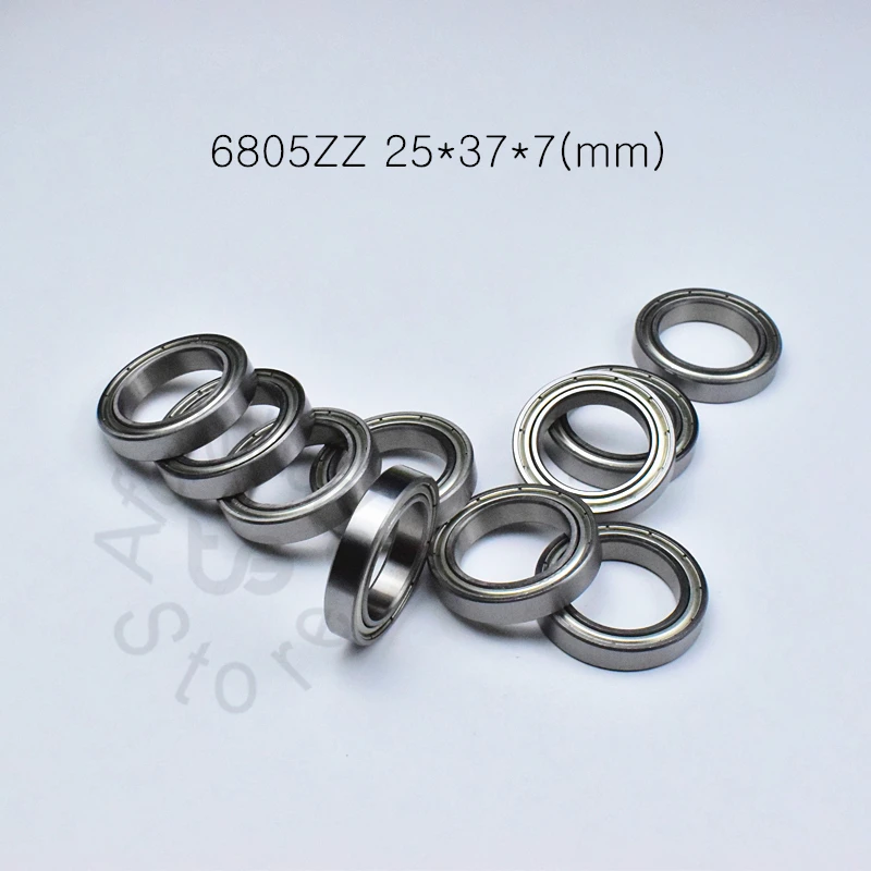 6805ZZ 25*37*7 (мм) 10 шт. подшипник ABEC 5 металлическим герметичным подшипником