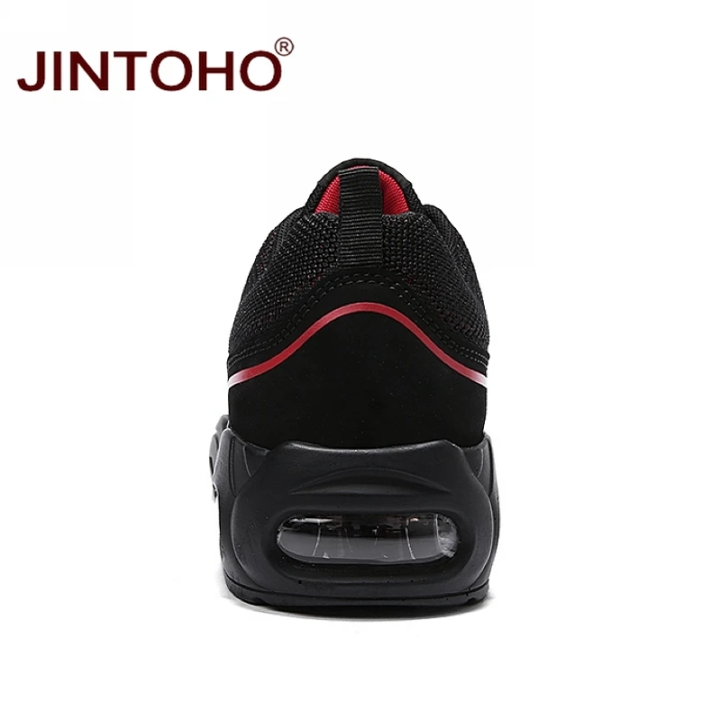 JINTOHO спортивная обувь для мужчин дышащие черные кроссовки для мужчин дешевая мужская спортивная обувь уличная прогулочная обувь мужские кроссовки
