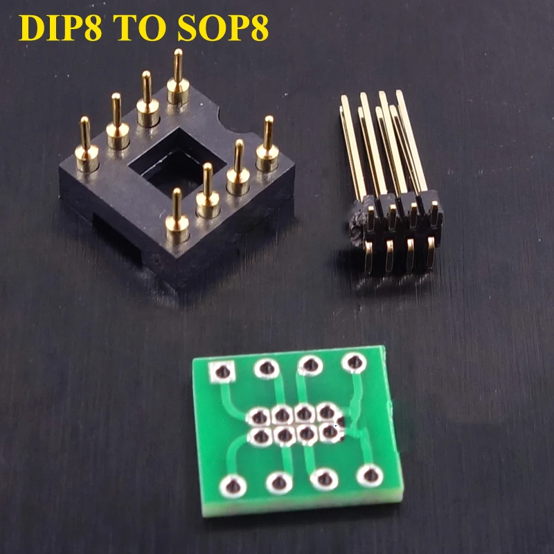 Переключатель SMD DIP DIP8 для SOP8 8Pin адаптер плата гнездо модуля преобразователя DAC