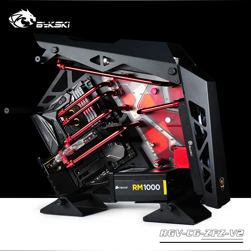 Bykski водный охладитель водной плиты для COUGAR CONQUEROR Case, RBW(5 V)/RGB(12 V), подходит для водяного охлаждения здания