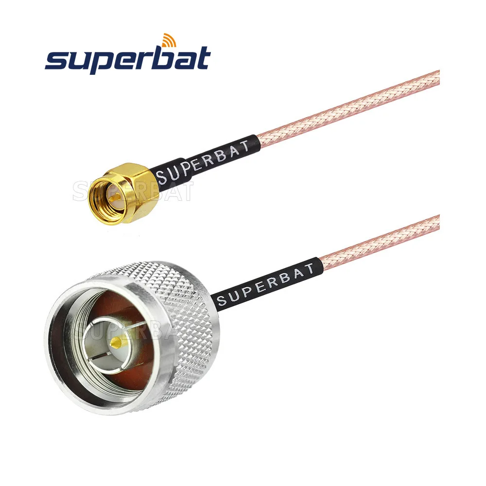 Superbat N Тип штепсельная вилка к SMA Штекерный соединитель прямой Pigtail коаксиальный