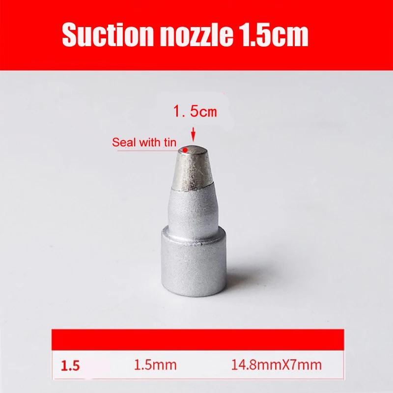 Nozzle 1.5 Pro'sKit SS-331H Electric Desoldering Station Tin Gun Suction Tin Pump Accessories Filter Pipe Nozzle Heater Needle Mat Spring - Color: Nozzle 1.5