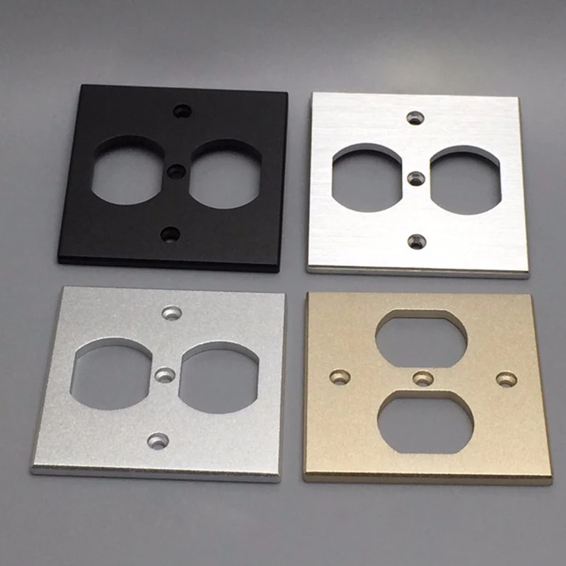 

US Socket AC Power Duple Receptacle Cover Outlet Wall Plate Panel 8.5x8.5cm