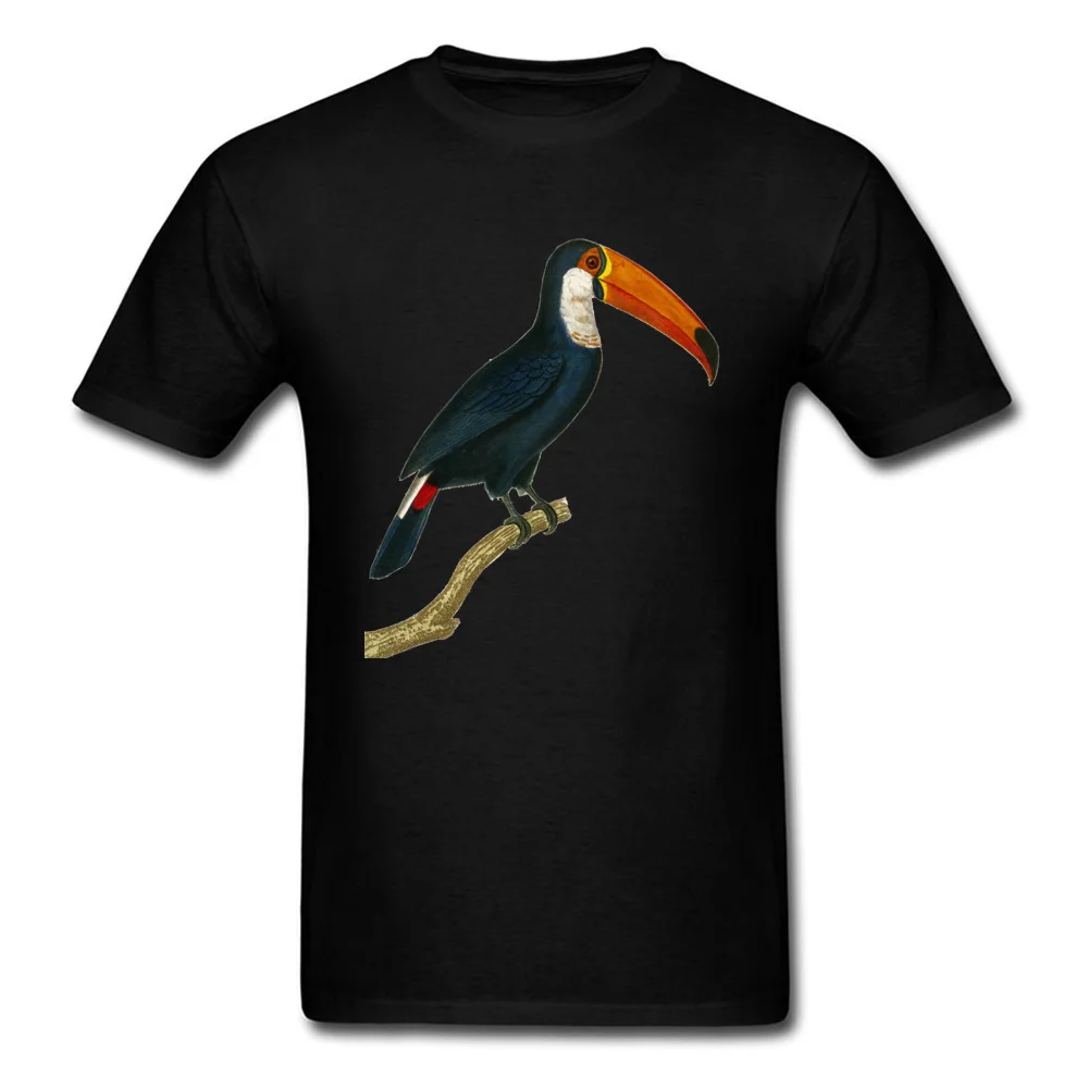 Toucan Painting 2018 Ретро белая футболка для мужчин повседневные хлопковые топы с