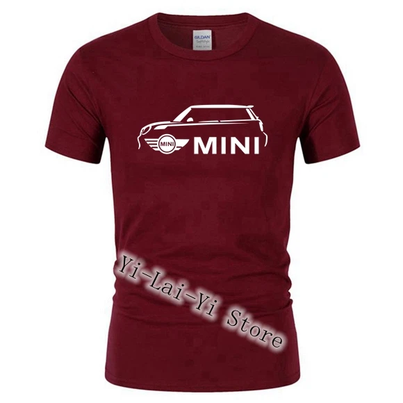Бесплатная доставка! Новинка футболка с рисунком машины Mini Cooper s мужские футболки