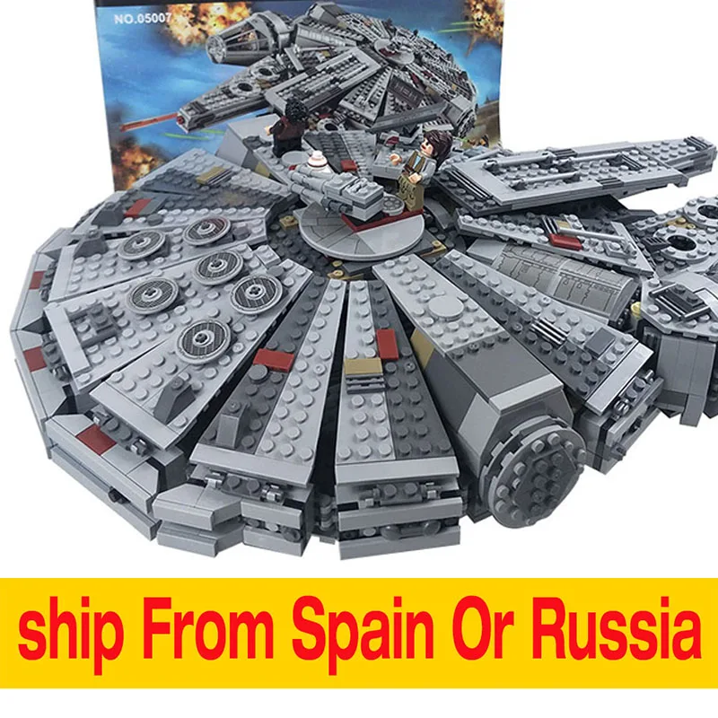 05007 Force Awakens Millennium Falcon строительные блоки совместимые со Звездными войнами 75105