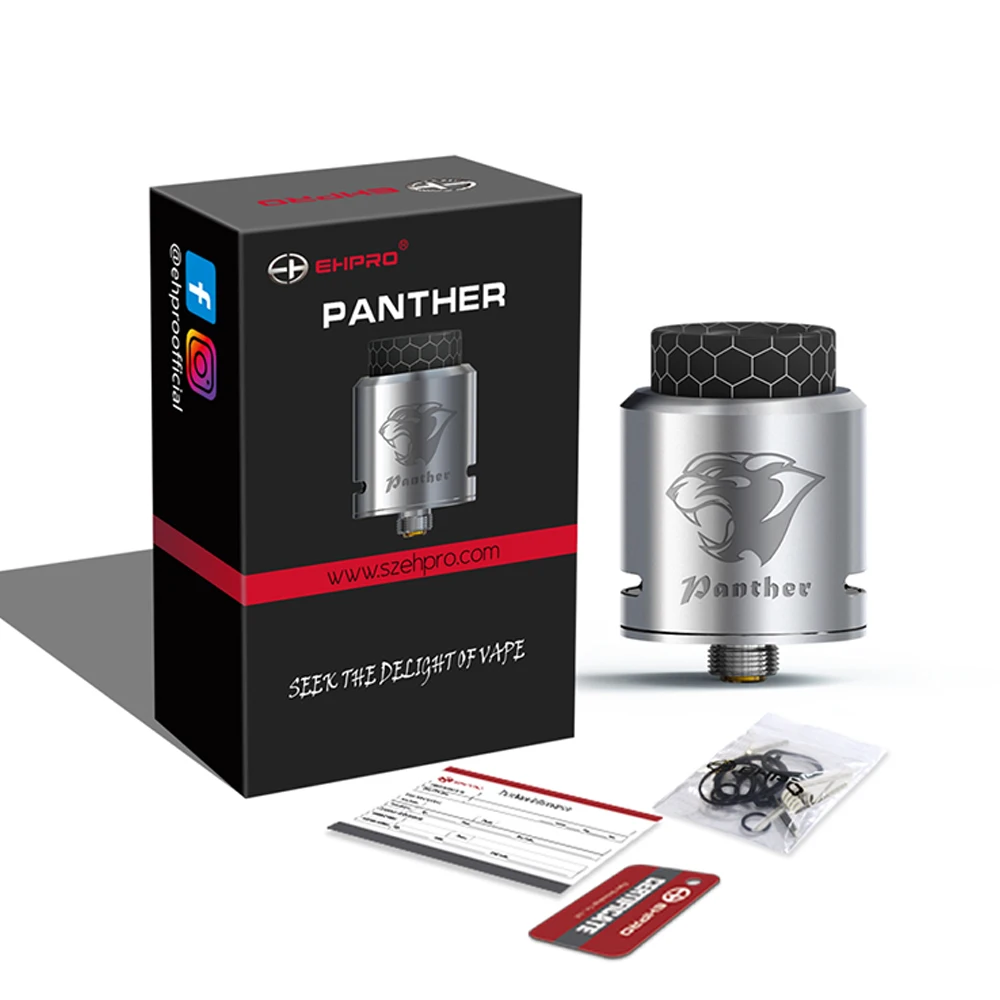 Оригинальный Ehpro Panther BF RDA бак 24 мм электронная сигарета DIY двойные катушки для Squonk