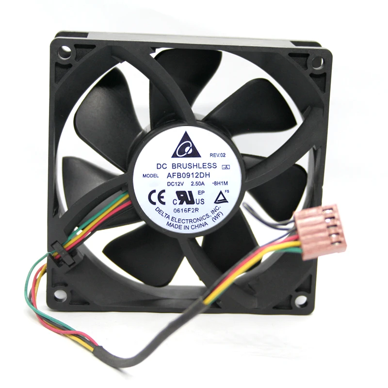 Оригинальный Дельта AFB0912DH DC 12V 2.50A 92*92*25 мм 9025 Air 4 с трапециевидным силуэтом и