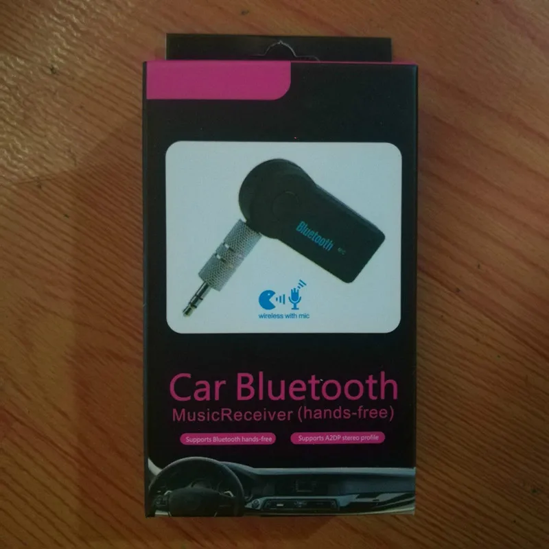 3,5 мм разъем Bluetooth AUX аудио музыкальный приемник автомобильный комплект беспроводной динамик наушники адаптер Hands Free для Xiaomi iPhone - Название цвета: With Retail Box
