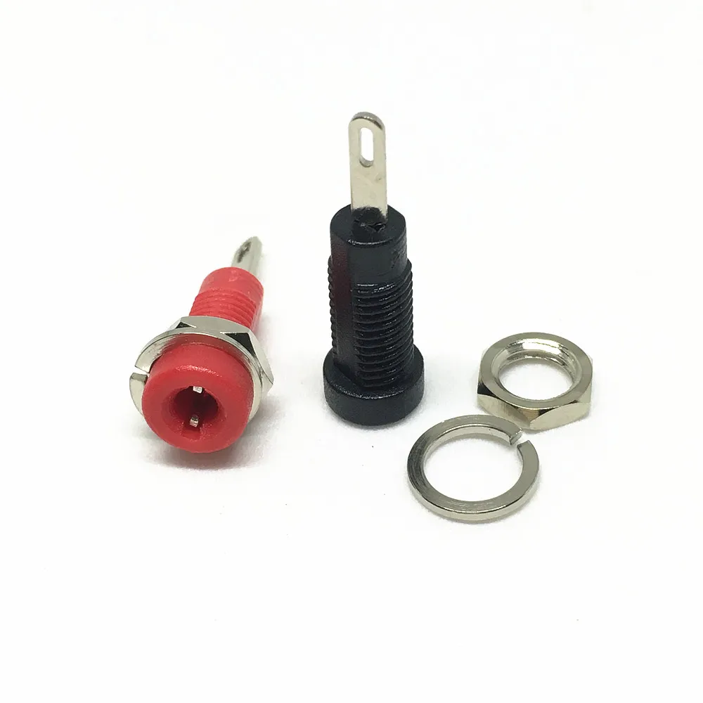 20Pcs Copper 2mm Binding Post Banana Jack Socket Panel Mount for Safety Protection Plug Test Probe Connector | Обустройство дома