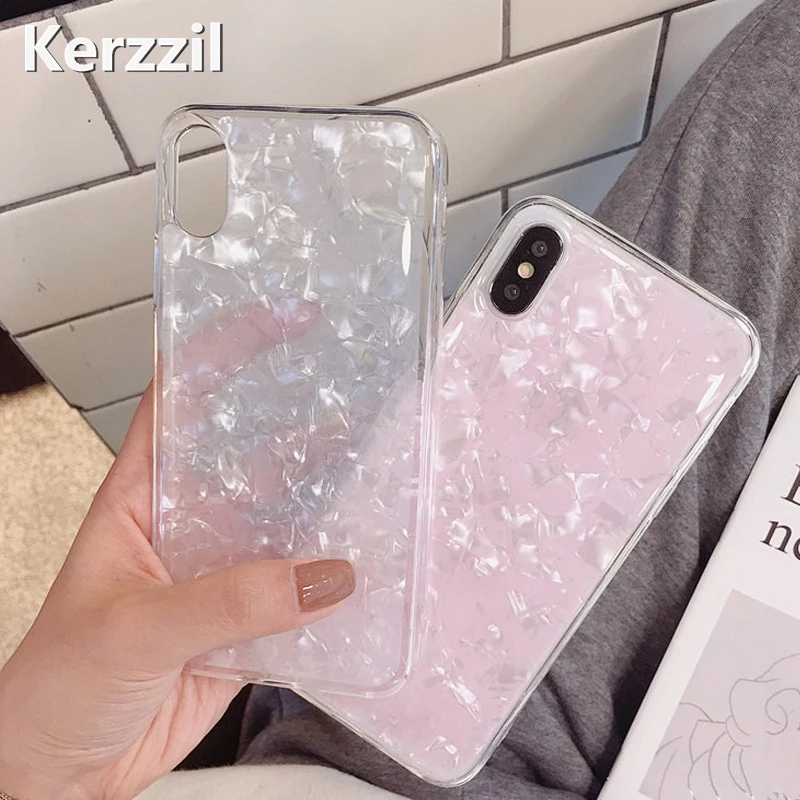 Чехол на корпус телефона Kerzzil Bling Conch для iPhone 8 Plus чехол 6 6s 7 X Модный мягкий из