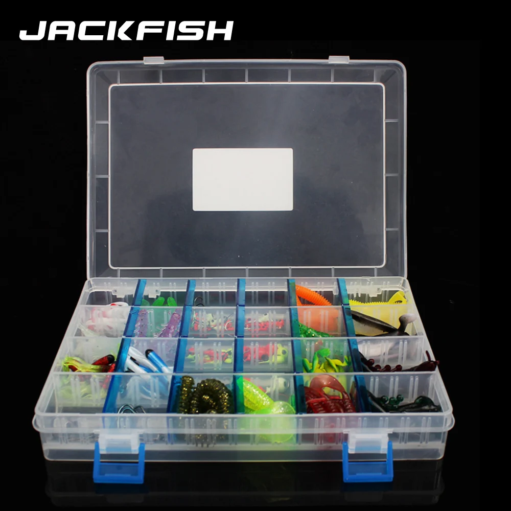 JACKFISH 146 шт. набор рыболовных приманок смешанные мягкие приманки в коробке