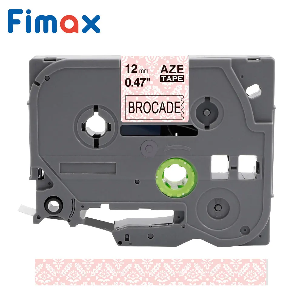 Pink Brocade Backgro Fimax tze231 Tze-231 tz лента многоцветный узор 12 мм Совместимость для Brother p-touch принтер Tz-231 TZ231 для Brother производитель этикеток - Цвет: Pink Brocade Backgro
