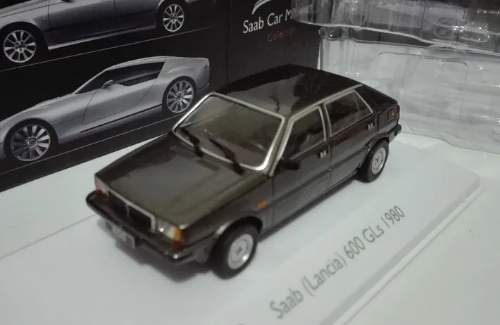 В LAS 1:43 Saab(Lancia) 600 GLs 1980 сплав модель автомобиля литья под давлением металлические игрушки подарок на день рождения для детей мальчик