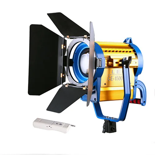 Nicefoto 1500W 5400K LED Color Temp Studio Fresnel Tungsten видео фото светильник Barndoor Dichroic беспроводной