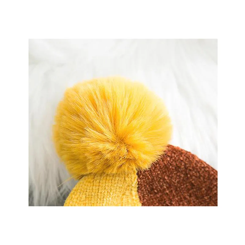 Cute Toddler Kids Children's Hat Girls Cap For Childrens Hats Infant Winter Warm Crochet Knit Plus Thick Color Caps | Аксессуары для