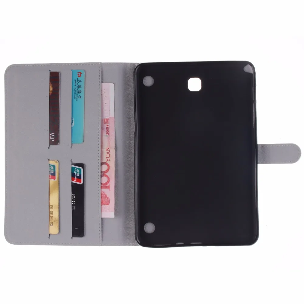 Чехол для планшета чехол Samsung Galaxy Tab A 8 0 T350 T355 P350 P355 смарт с флагом и цветком +