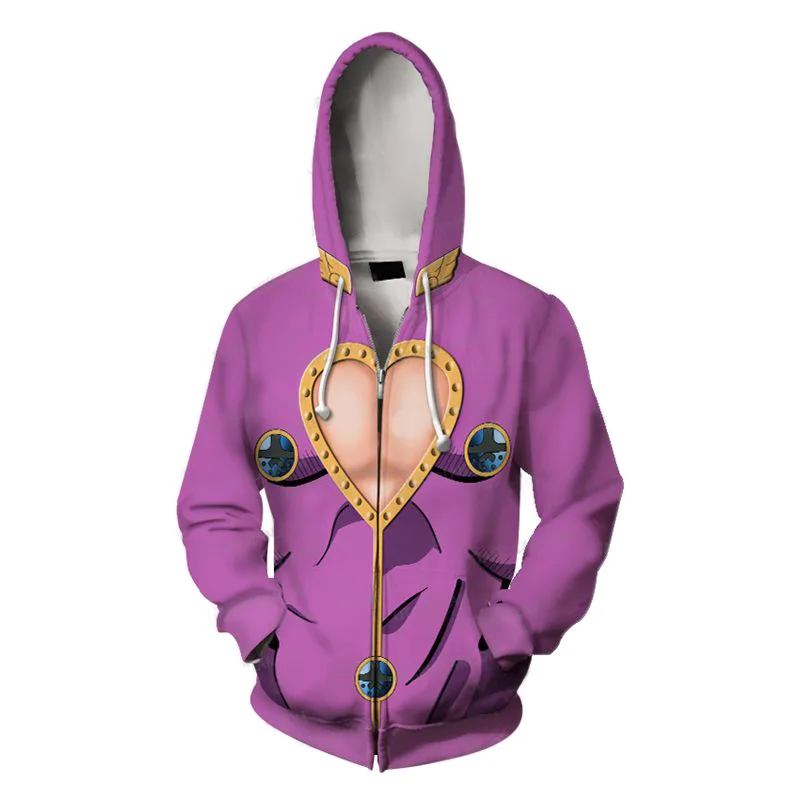Jo Anime Hoodie Sweatshirt Kira Yoshikage Cosplay Costume Joestar Kujo Jotaro Hooded Sweater Shirt adult | Тематическая одежда и