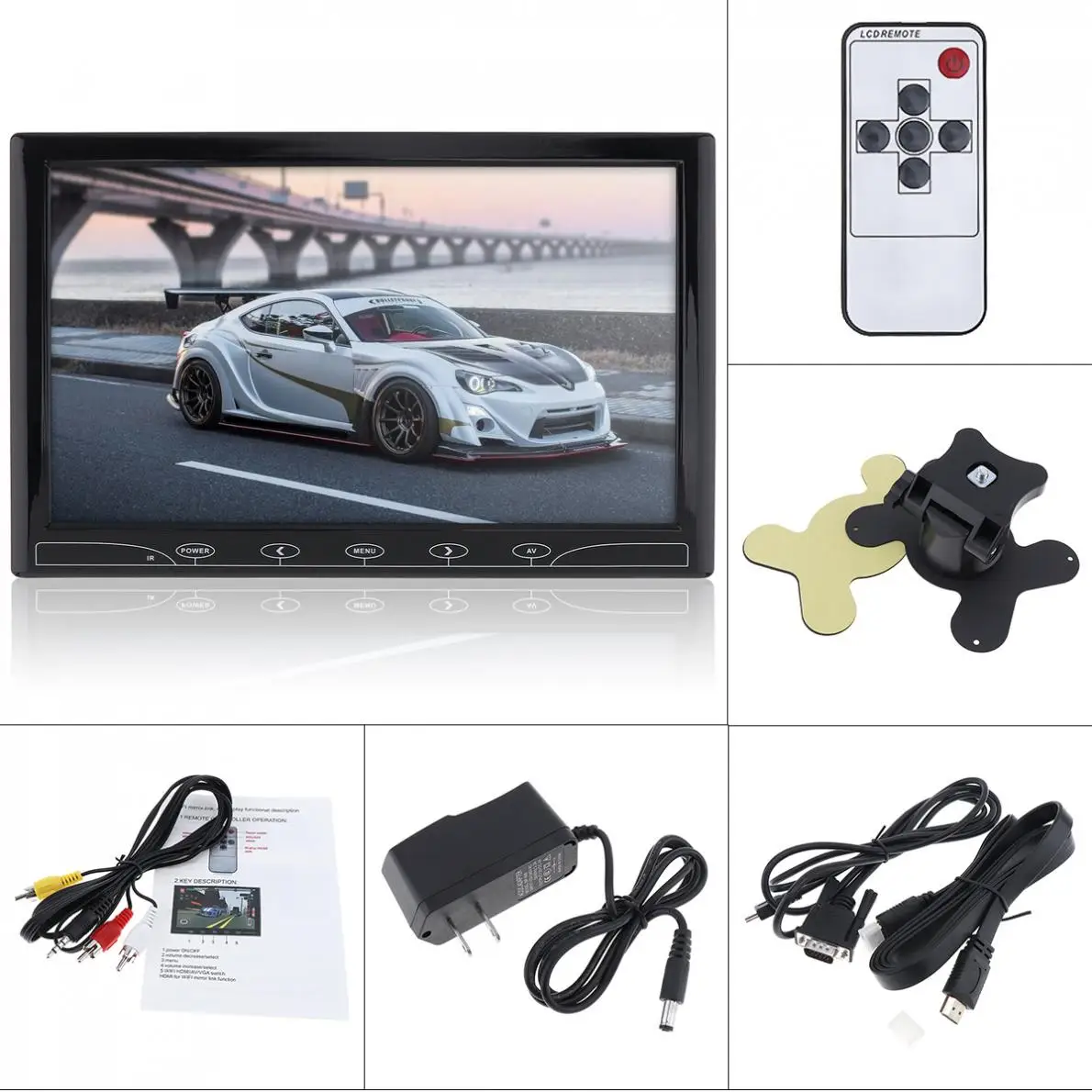 10 1 дюймовый HD TFT LCD цветной многофункциональный автомобильный подголовник