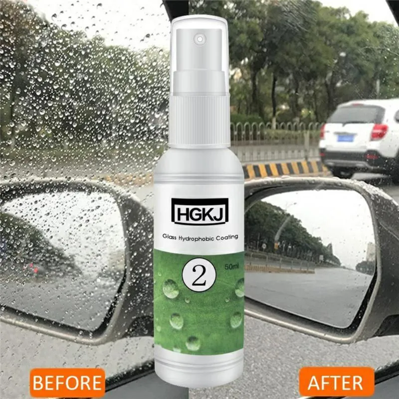 Чистки автомобиля HGKJ 2 20ml непромокаемые гидрофобное нано покрытие Стекло