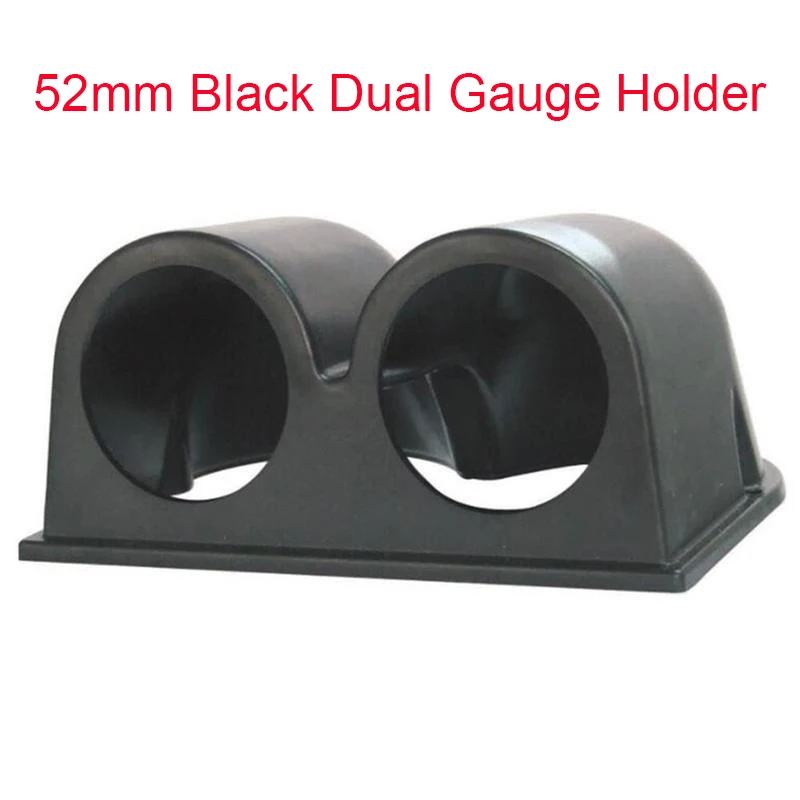 Dual Gauge Holder 2 дюйма 52 мм rpm метр Тахометр Boost температура воды Температура масла Вольт Датчик давления масла ЖК цифровой 7 цветов+ Калибр стручки такометро - Цвет: Dual Gauge Holder