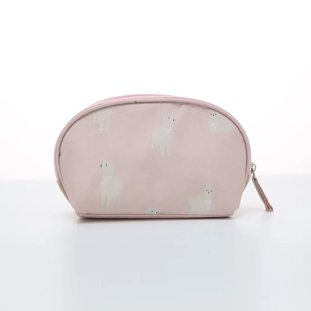 Pink alpaca DIHFXX косметичка с принтом Фламинго Женская несессер косметичка дорожная Водонепроницаемая портативная косметичка наборы туалетных принадлежностей DX-44 - Цвет: Pink alpaca