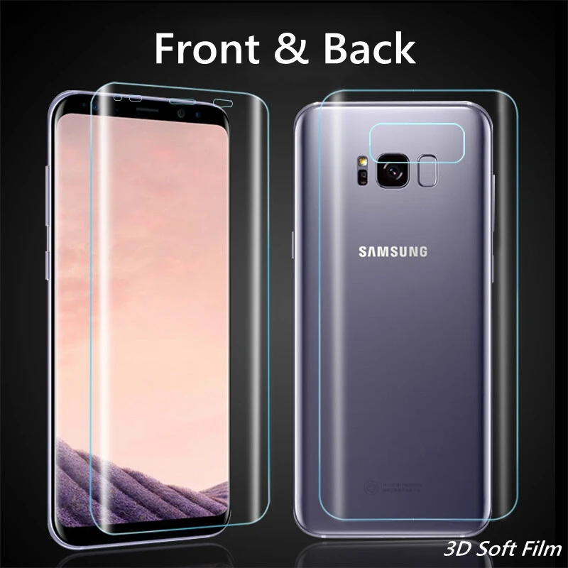 3D изогнутая задняя мягкая пленка для samsung Galaxy S8 plus S7 S6 Edge S10 Plus E защита экрана Sansung S9