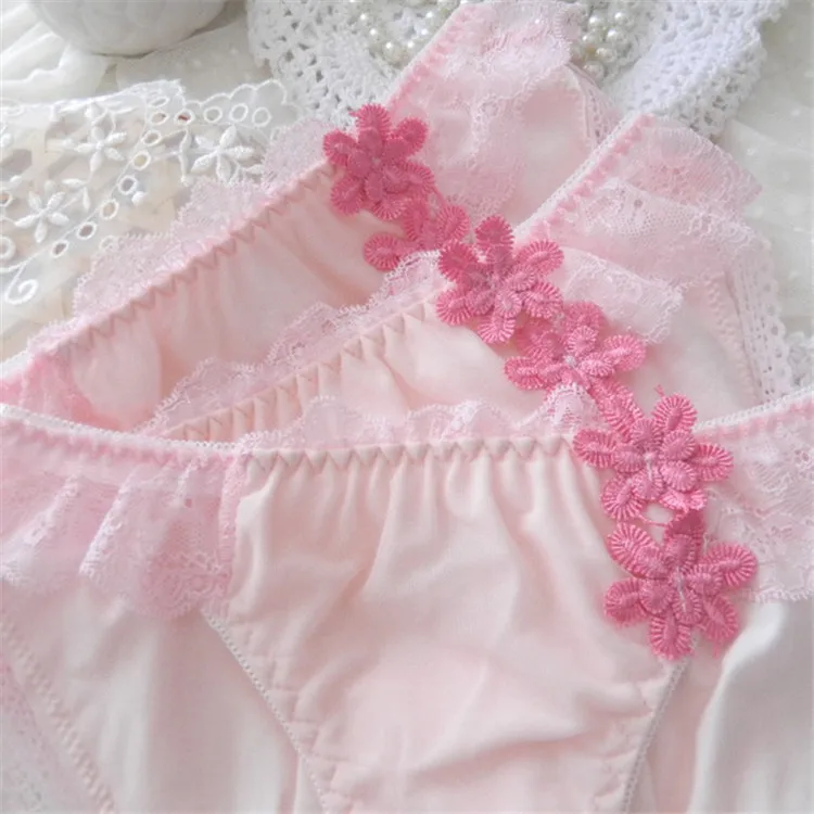 Японские розовые кружевные топы donna Кожаные туфли-лодочки женщина нижнее бельё